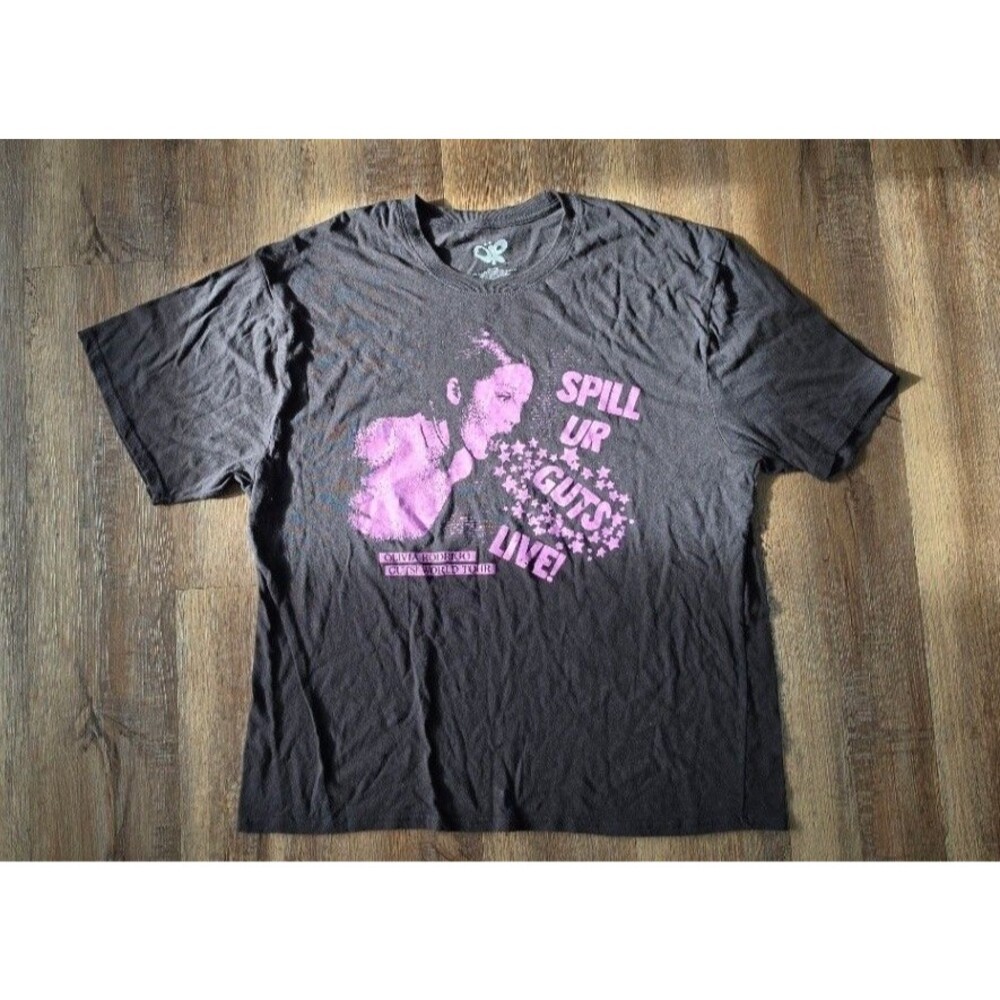 2024 Olivia Rodrigo Spill Ur Guts Live Guts! World Tour 2XL Women's Shirt